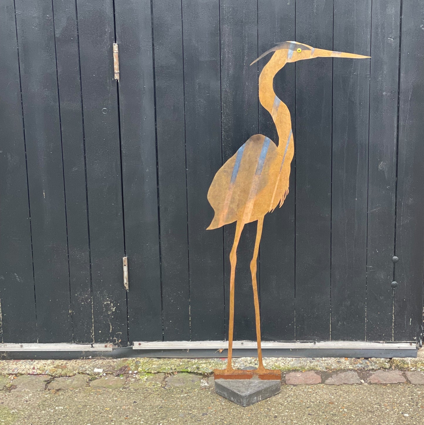 Handcut Steel Heron