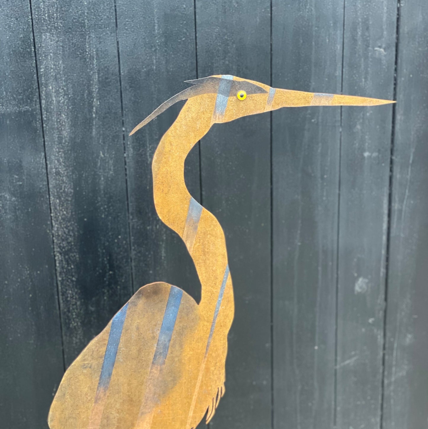 Handcut Steel Heron