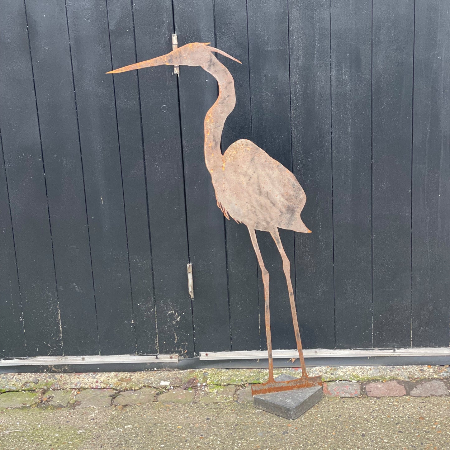 Handcut Steel Heron