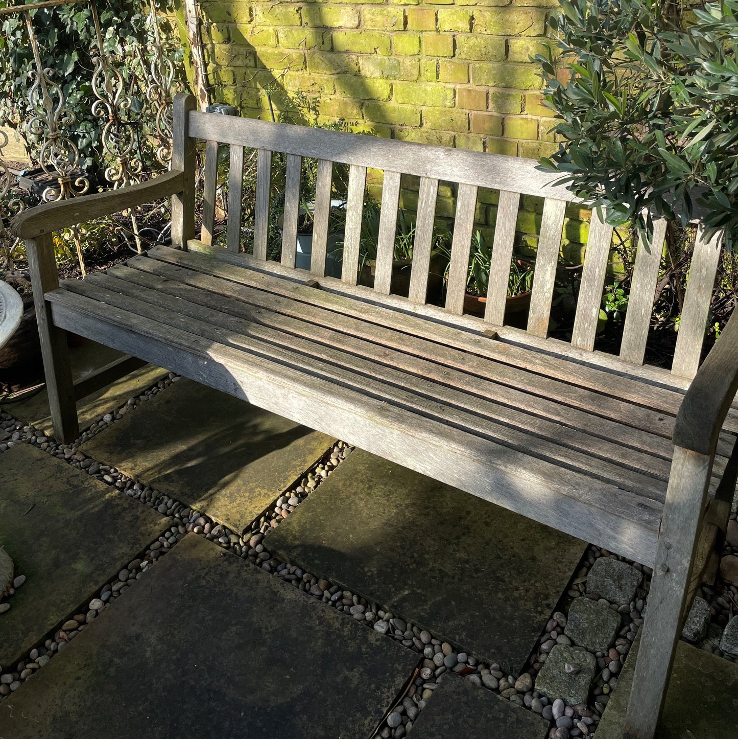Vintage Teak Garden Bench