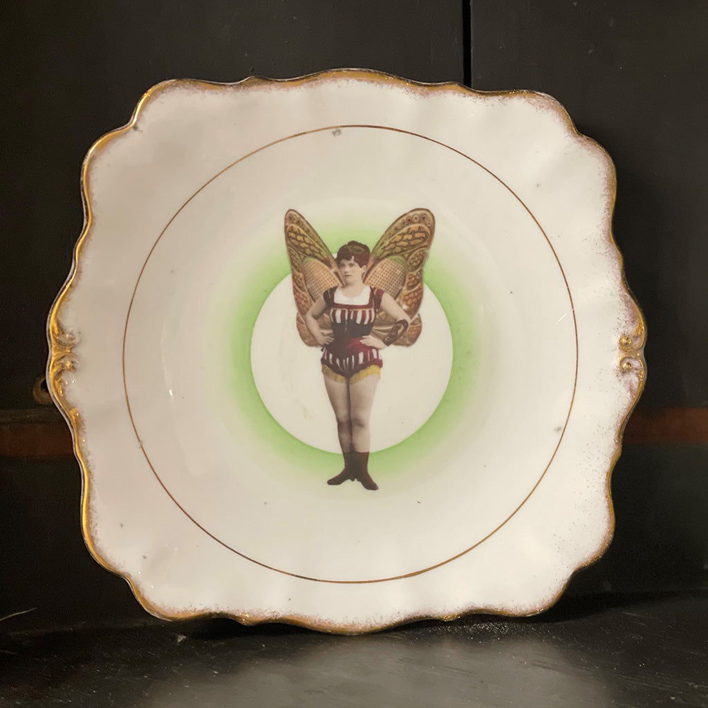 Vintage Upcycled Platter