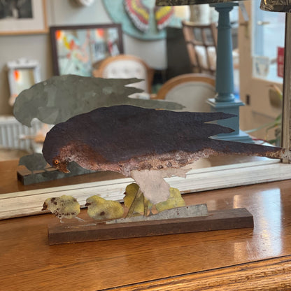 Handcut Zinc Sparrowhawk