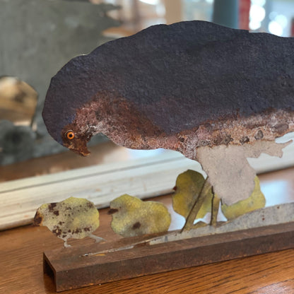 Handcut Zinc Sparrowhawk