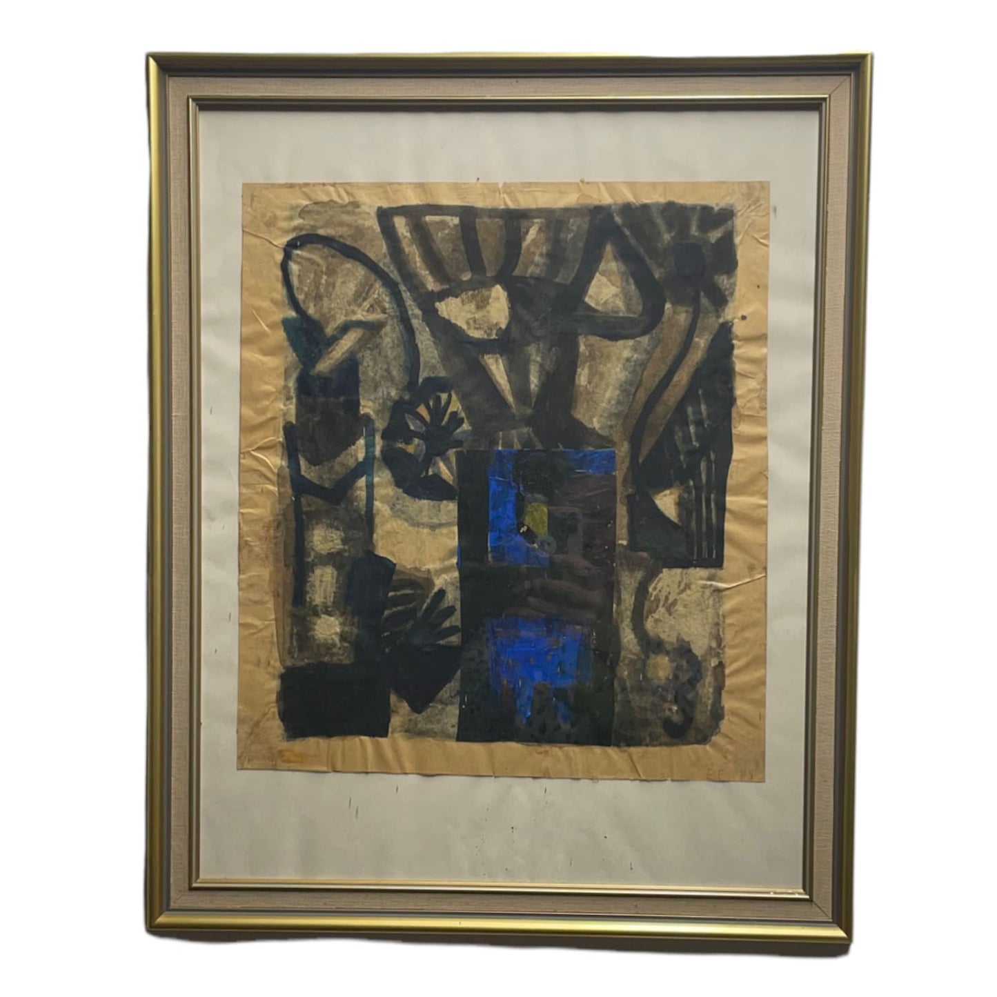 Abstract Cubist Drawing - Art