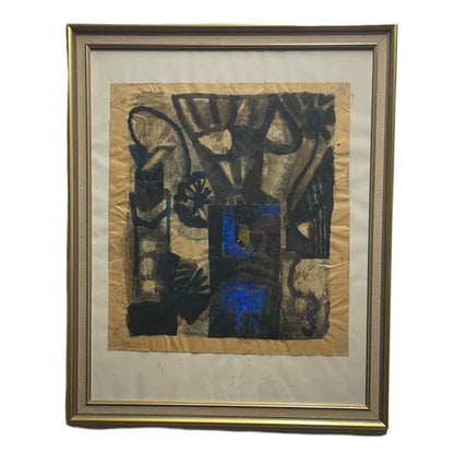 Abstract Cubist Drawing - Art