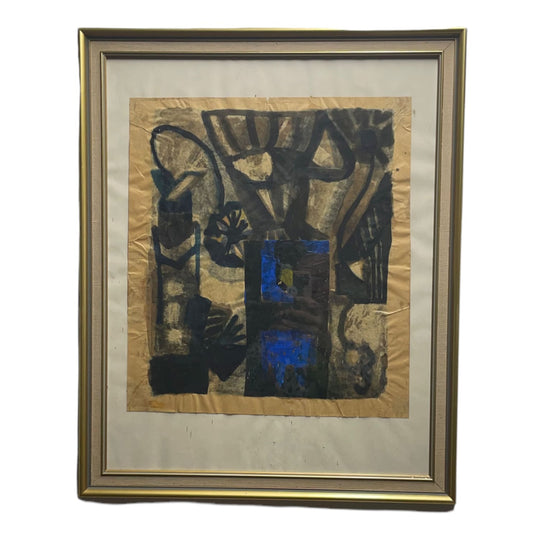 Abstract Cubist Drawing - Art