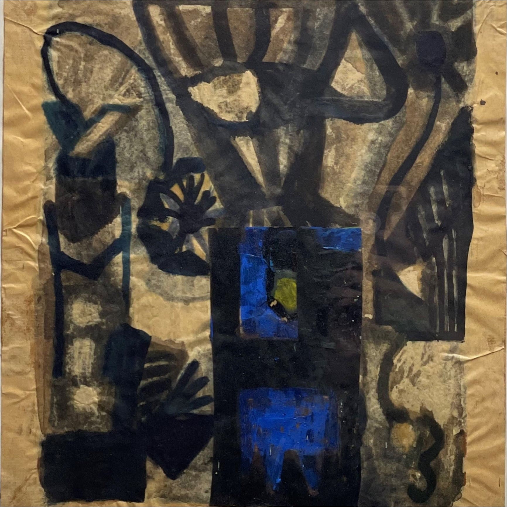 Abstract Cubist Drawing - Art