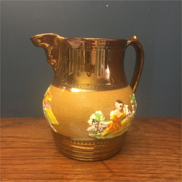 Antique Copper Lustre Jug - Ceramics