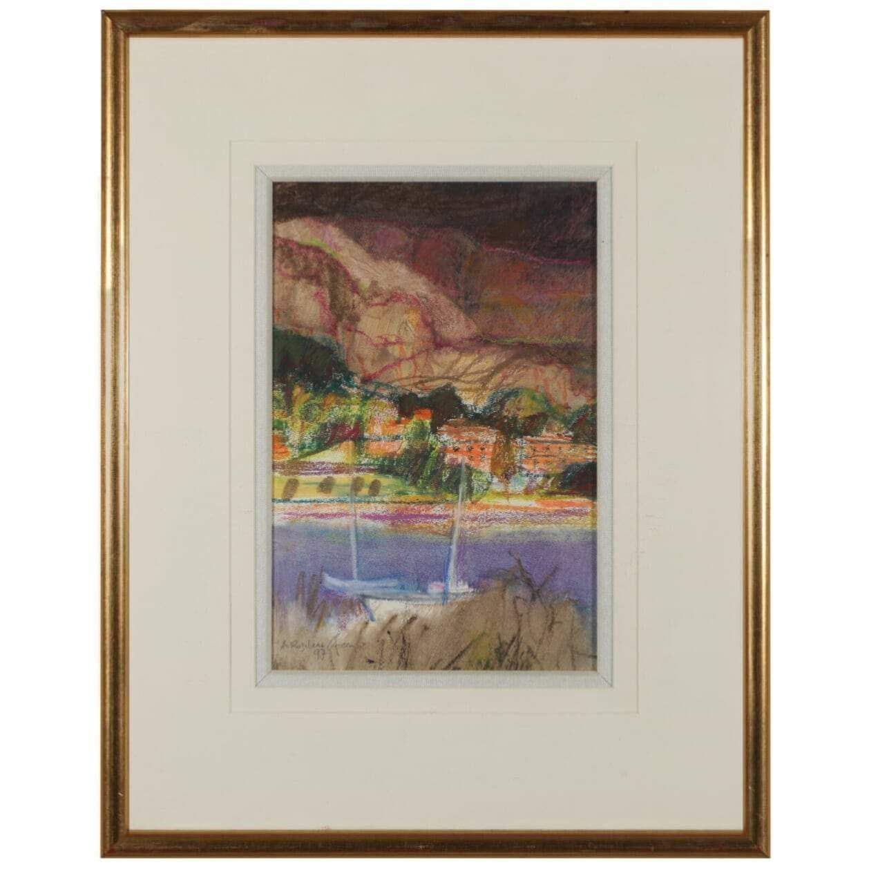 Art - Alfred Rozelaar-Green RWA, Bay Of Beaulieu Pastel