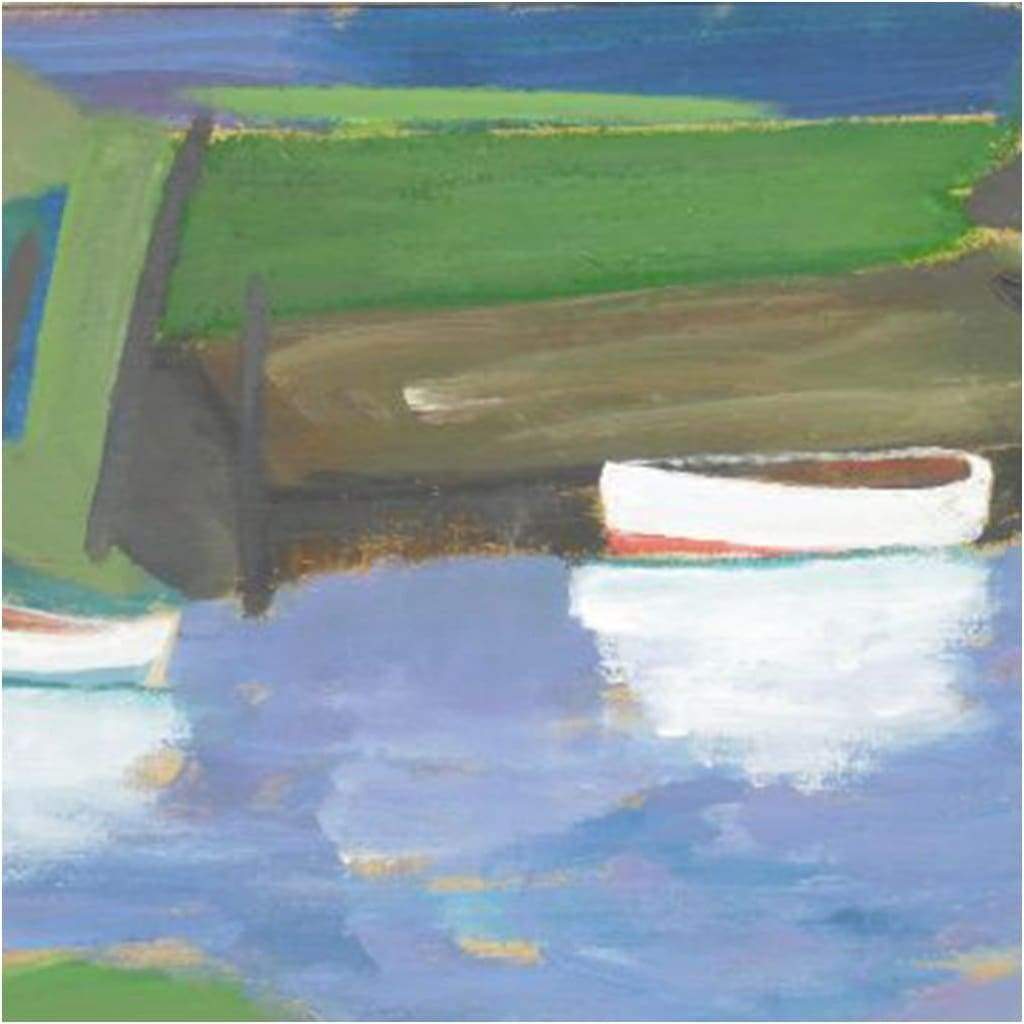 Art - Boats Near A Jetty, Schroder