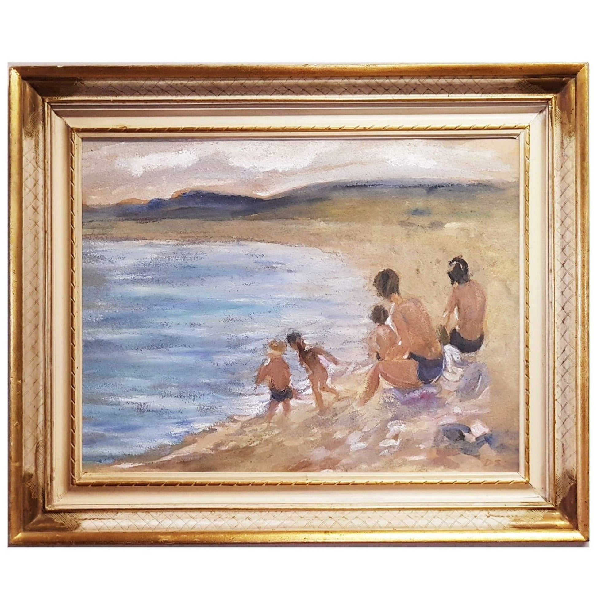 Art - Family Beach Scene