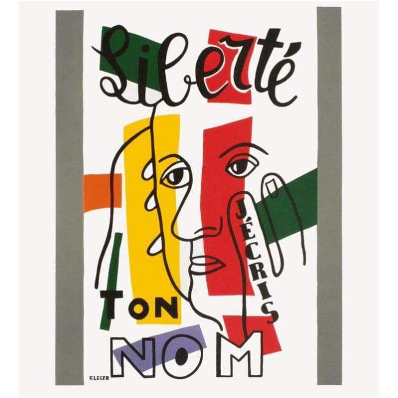 Art - Fernand Léger, Liberté, J'écris Ton Nom