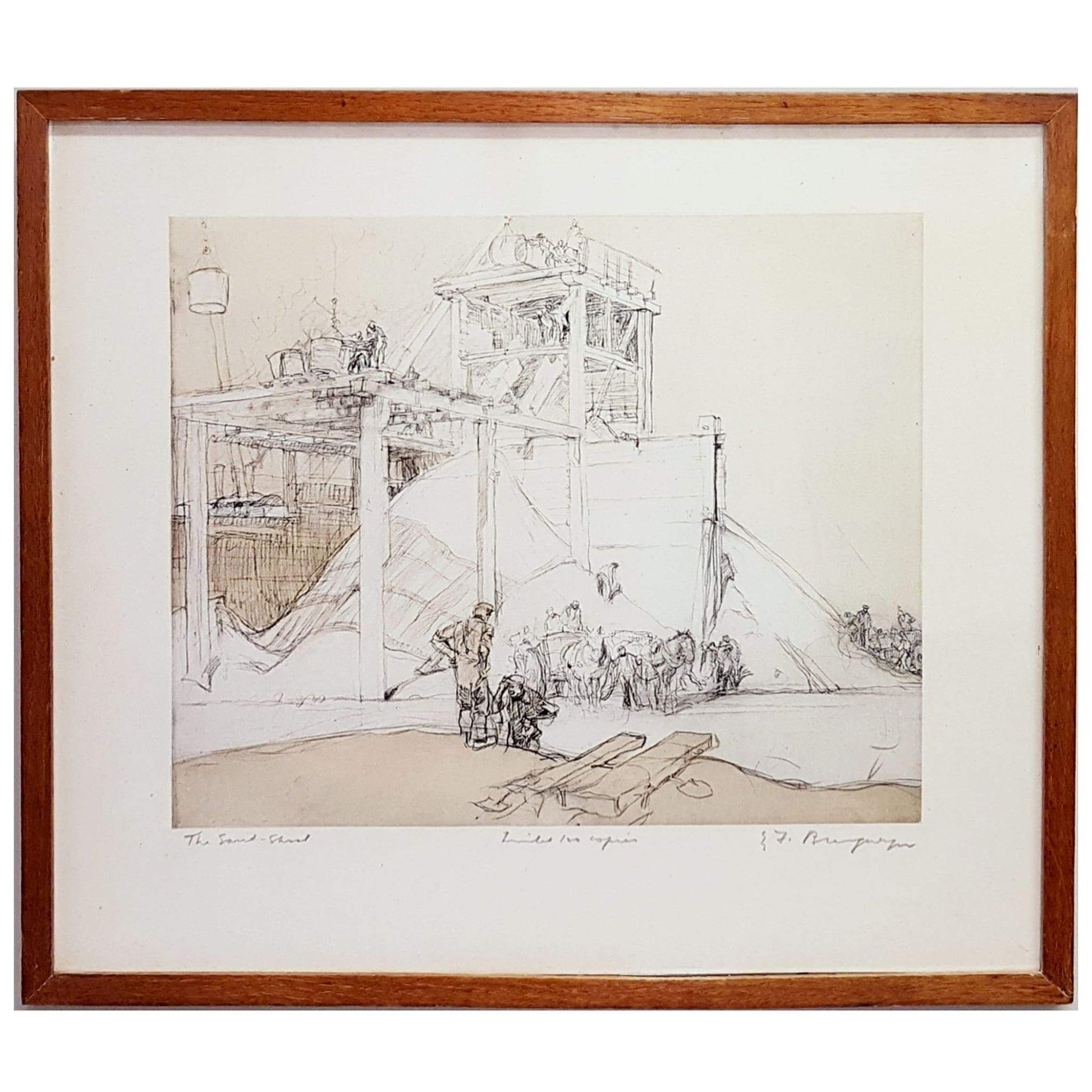 Art - Frank Brangwyn, The Sand-Shoot