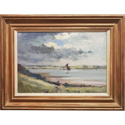 Art - Ian Houston, Sailing Barge  On The Stour