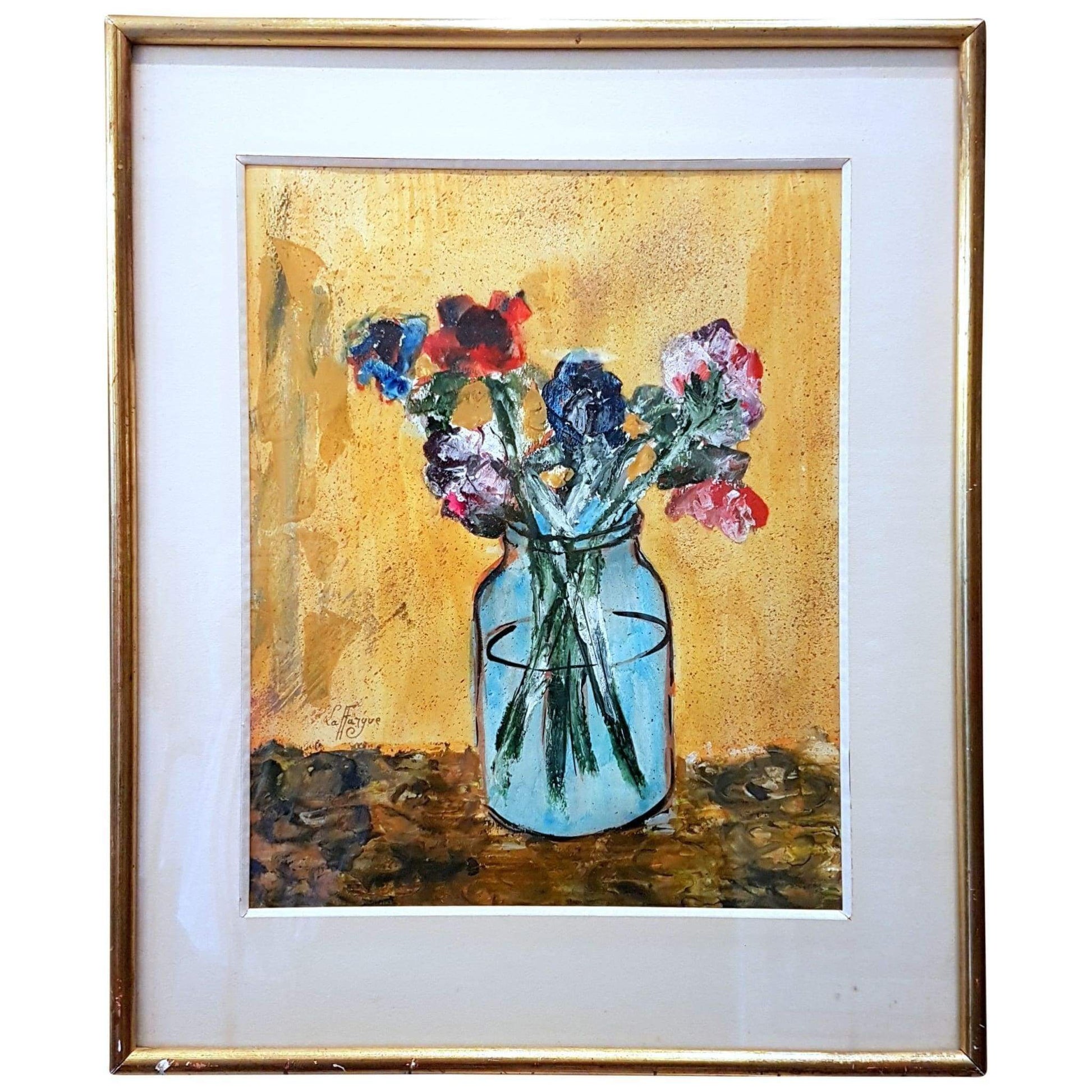 Art - Laffargue - Still Life Of Flowers In A Jar