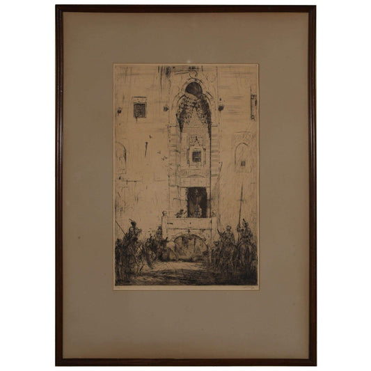 Art - Marius Bauer, Cavalcade In Front Of A Mosque