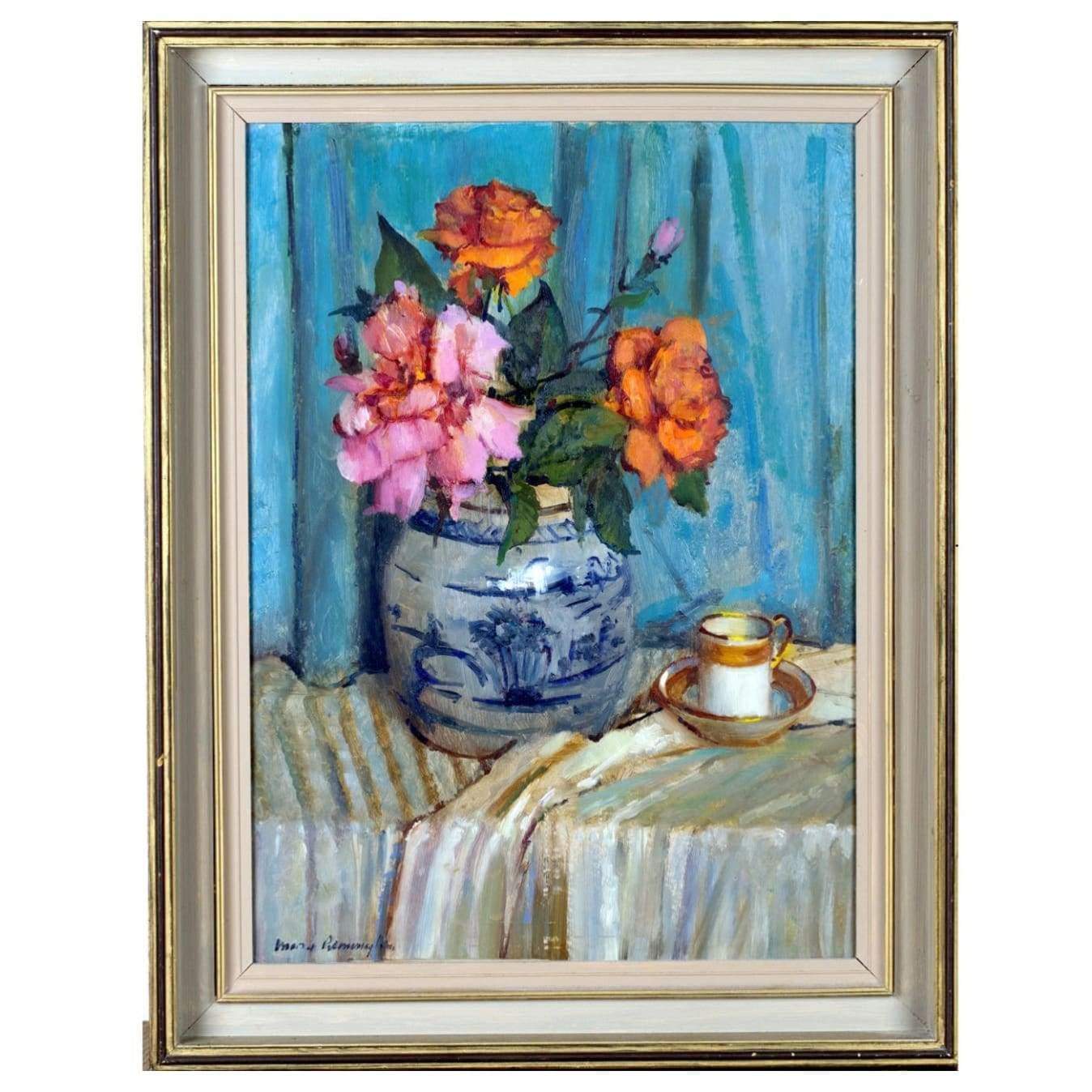 Art - Mary Remington - Roses In The Ginger Jar