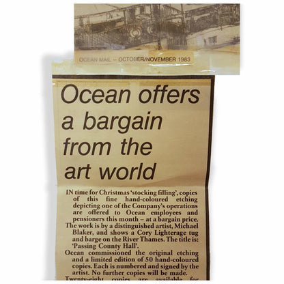 Art - Michael Blaker, Passing County Hall