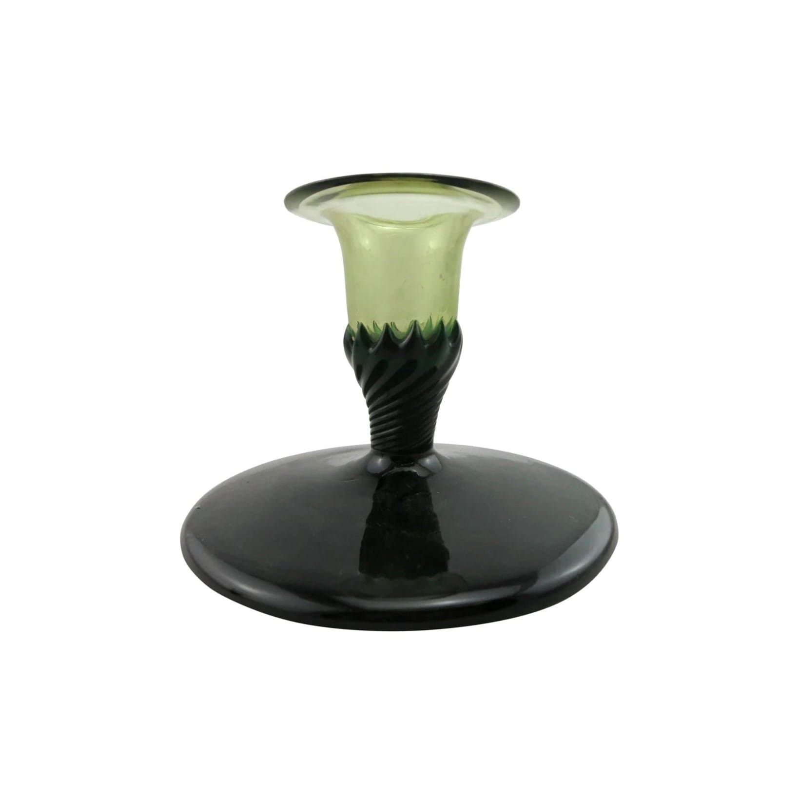 Art Nouveau Candlestick - Glass