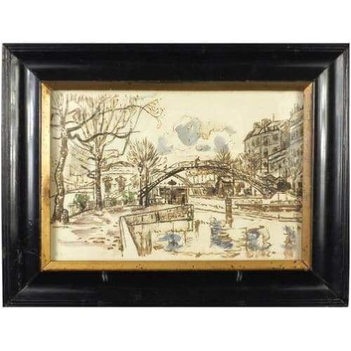 Art - Parisian Canal Scene