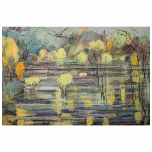 Art - Richard Robbins, Landscape With Trees And Water,