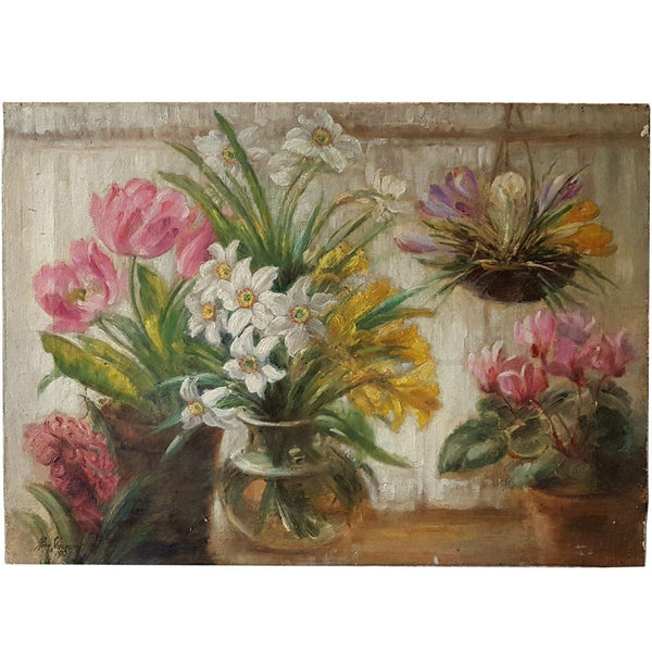 Art - Rosa L. Shearer - Still Life Of Flowers, 1937