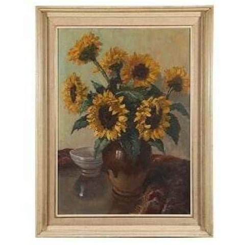 Art - Still Life Of Sunflowers, English School