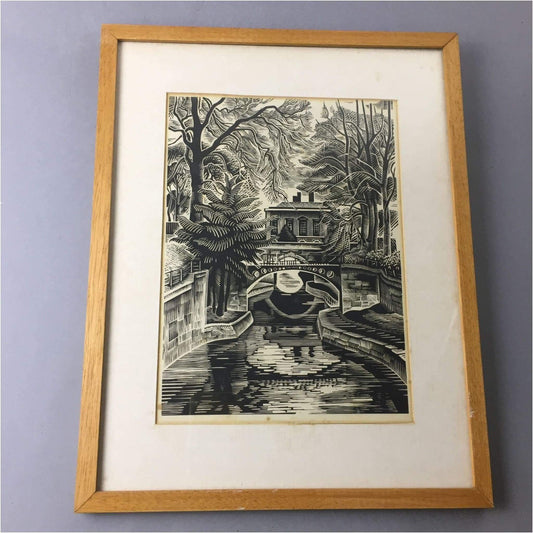 Art - Winifred Mckenzie, House Over The Canal, Bath