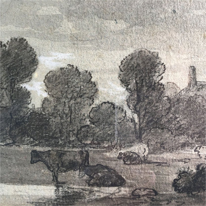 Augustus Wall Callcott Cattle in the landscape - Art