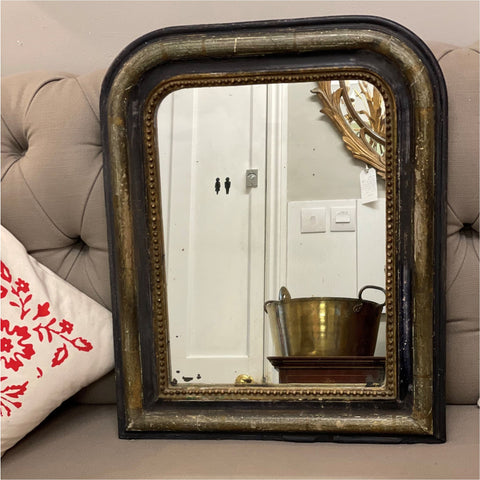 Black Arched French Mirror - Mirrors