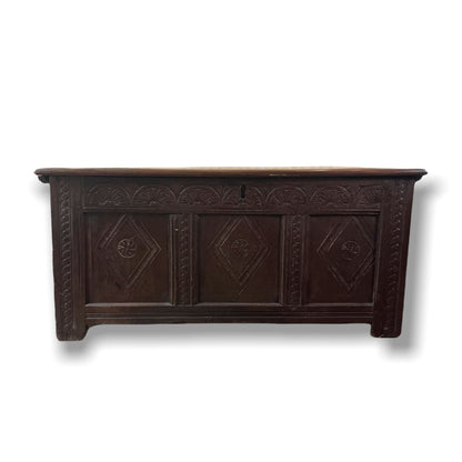 Oak Coffer C17th - Furniture