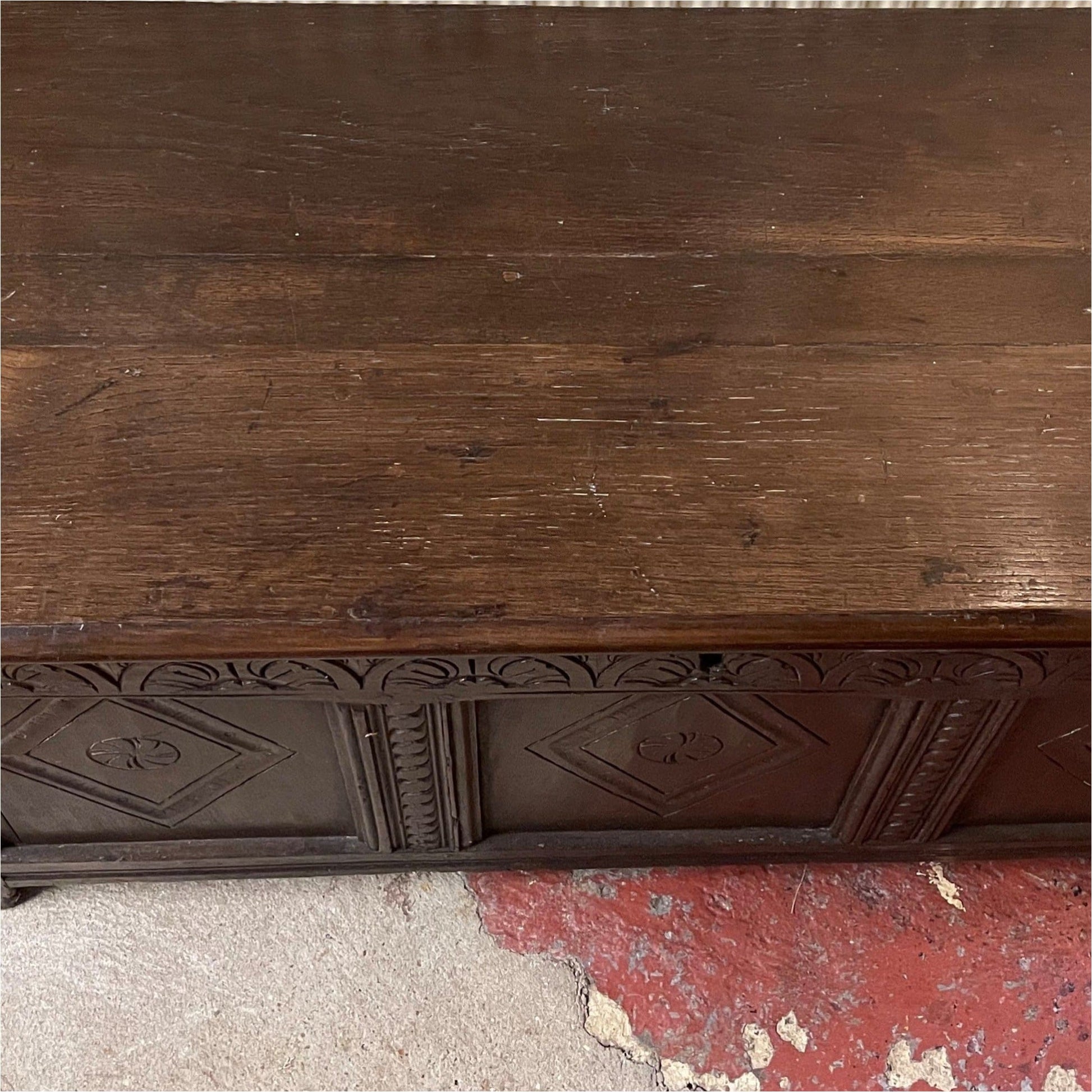 Oak Coffer C17th - Furniture
