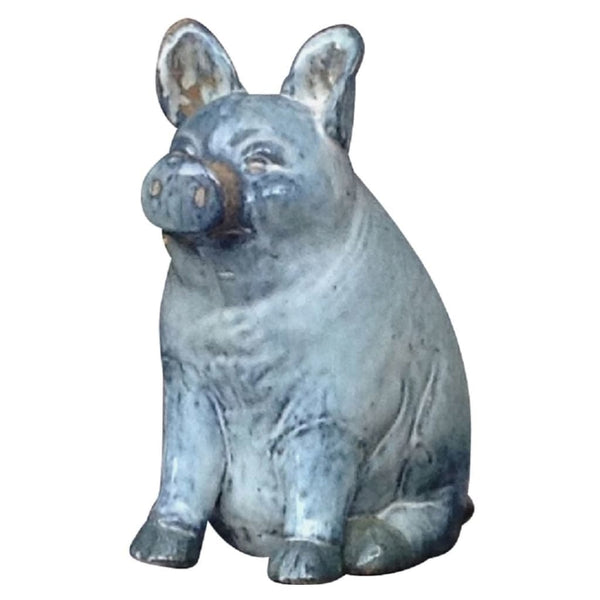 Ceramics - C20th Blue Ceramic Pig