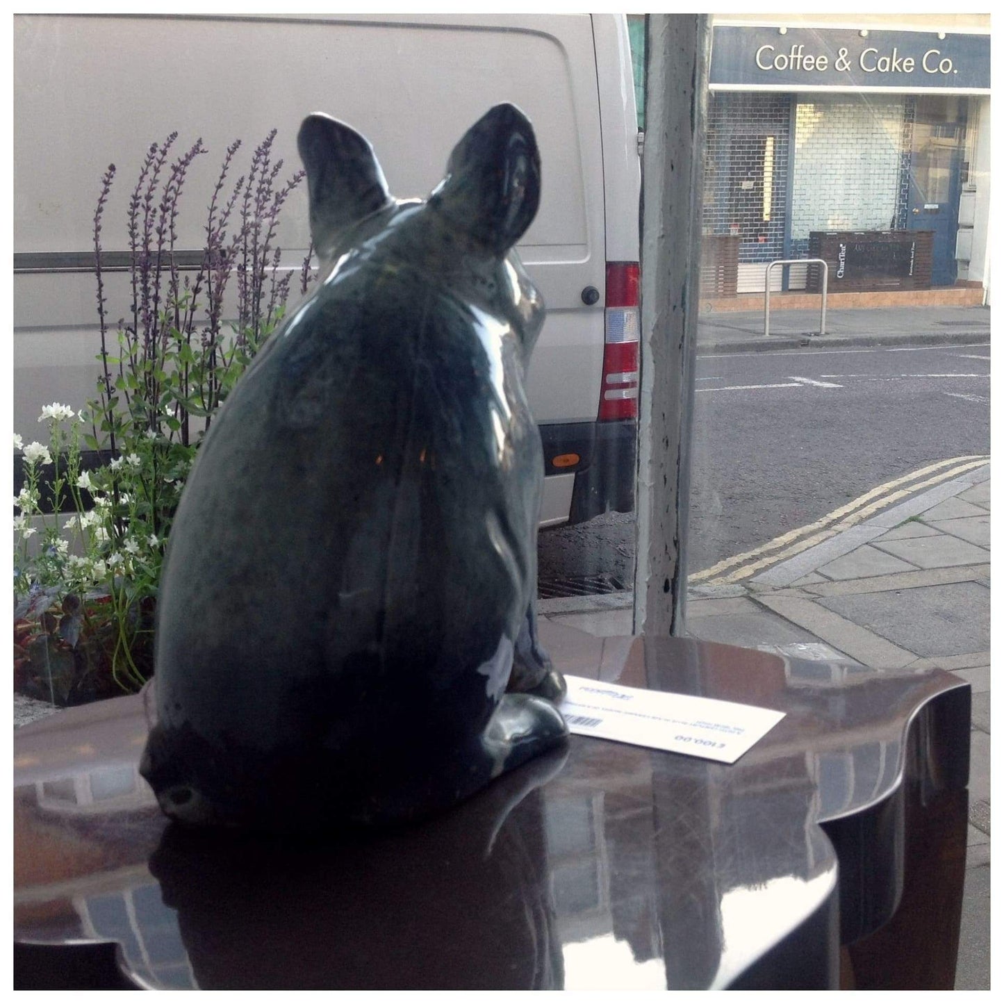 Ceramics - C20th Blue Ceramic Pig