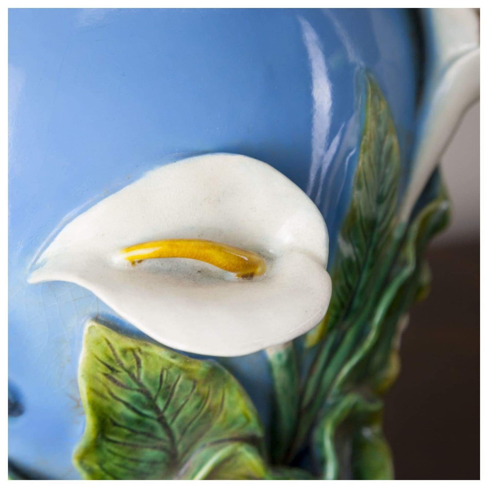 Ceramics - George Jones 'Swallow And Calla Lily' Jardinière