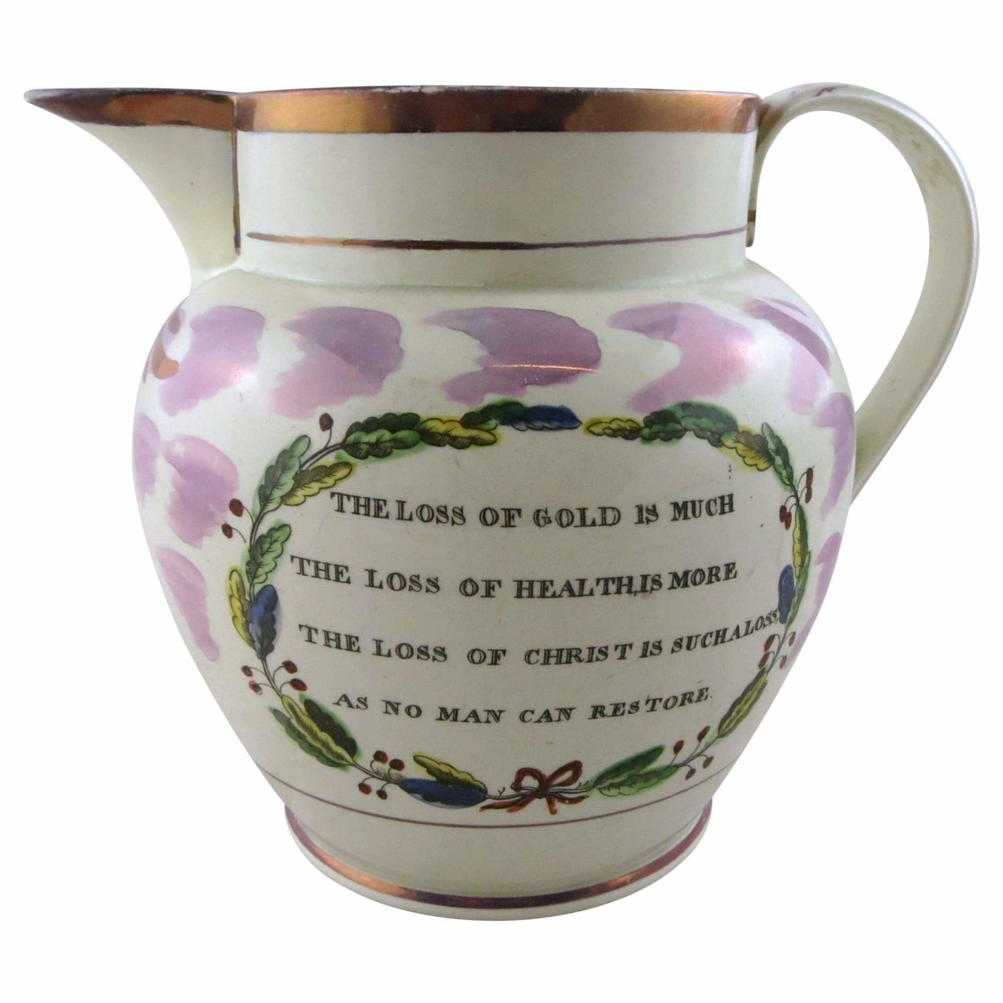 Ceramics - Large Early C19th Sunderland Pearlware Jug