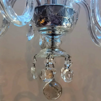 Five-Arm Crystal Chandelier