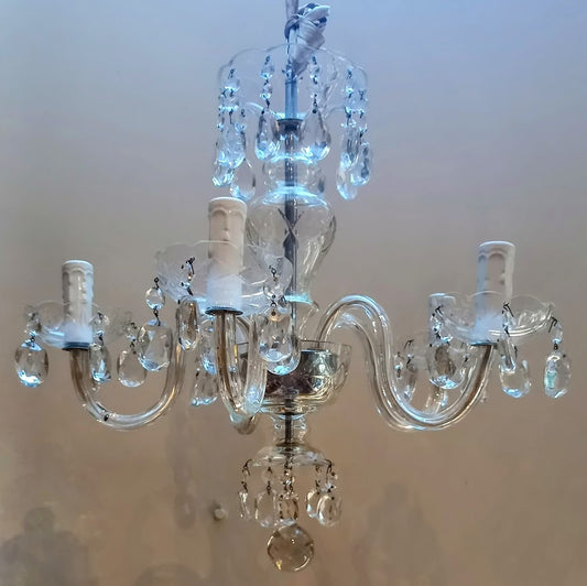 Five-Arm Crystal Chandelier
