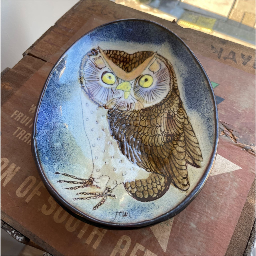 Chelsea Pottery Owl Dish - Ceramics