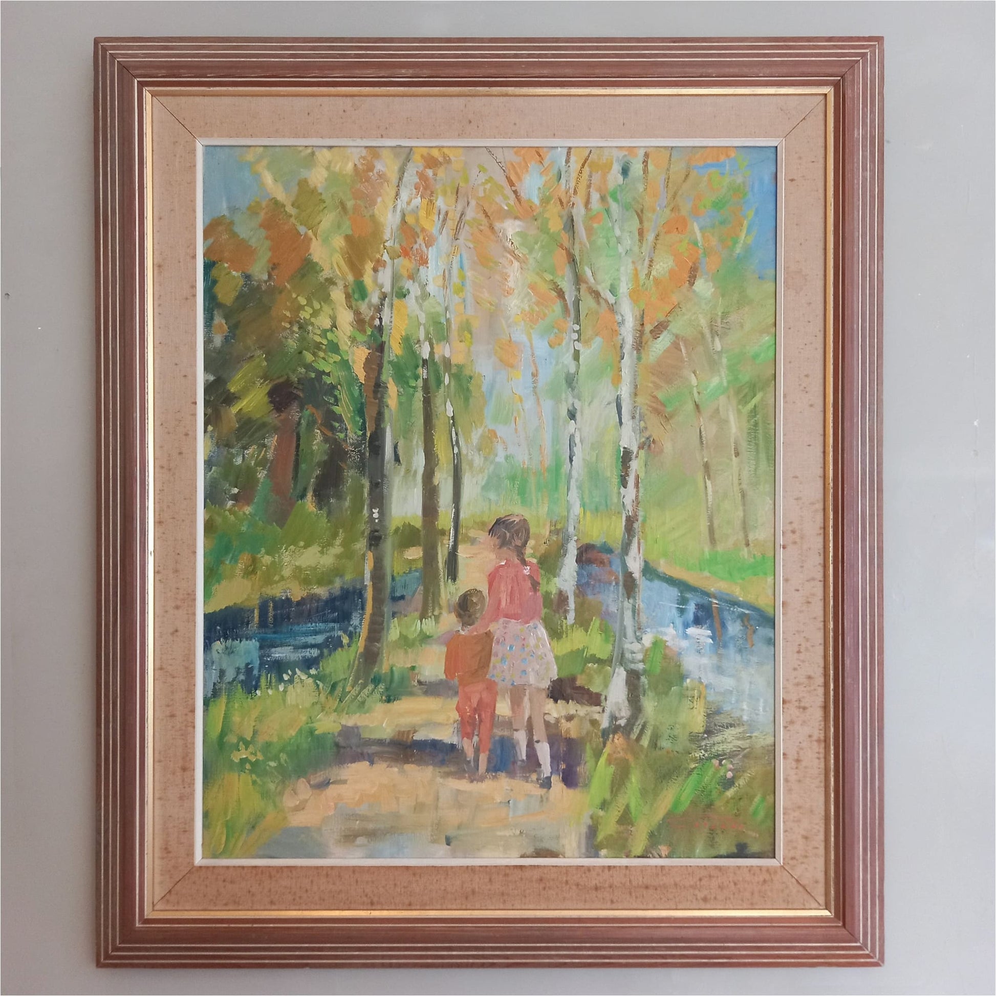 Children On A Path - Art