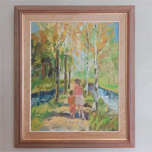 Children On A Path - Art