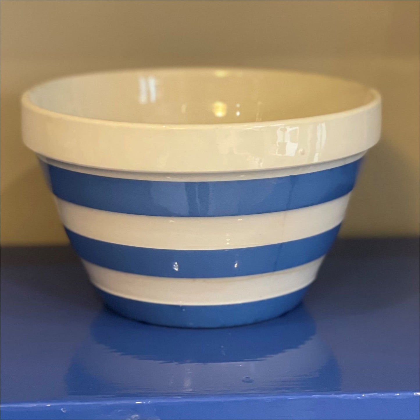 Cornishware Pudding Bowl - Ceramics