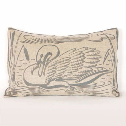 Cushions - Grey 'Barnes Swan' Cushion