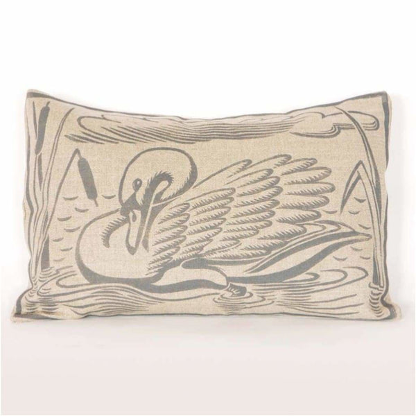 Cushions - Grey 'Barnes Swan' Cushion