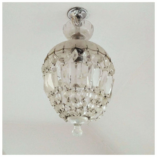 Lighting - Cut Crystal Bag Chandelier