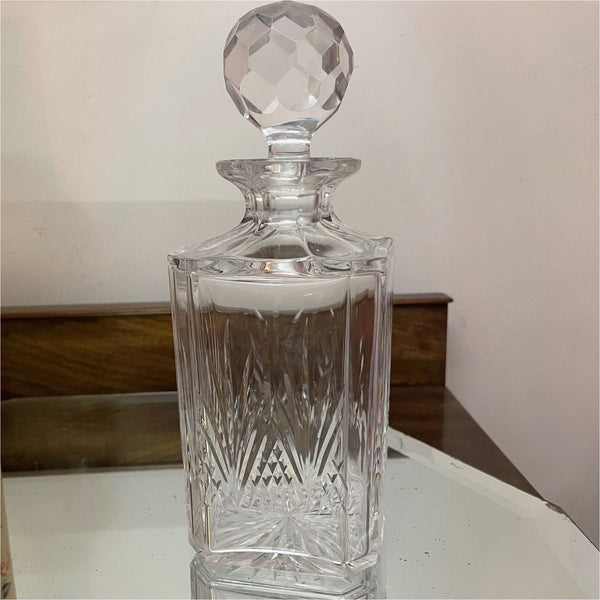 Cut Crystal Whisky Decanter - Glass