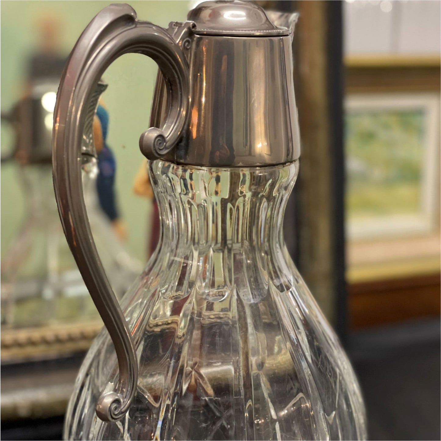 Cut Glass Claret Jug - Glass
