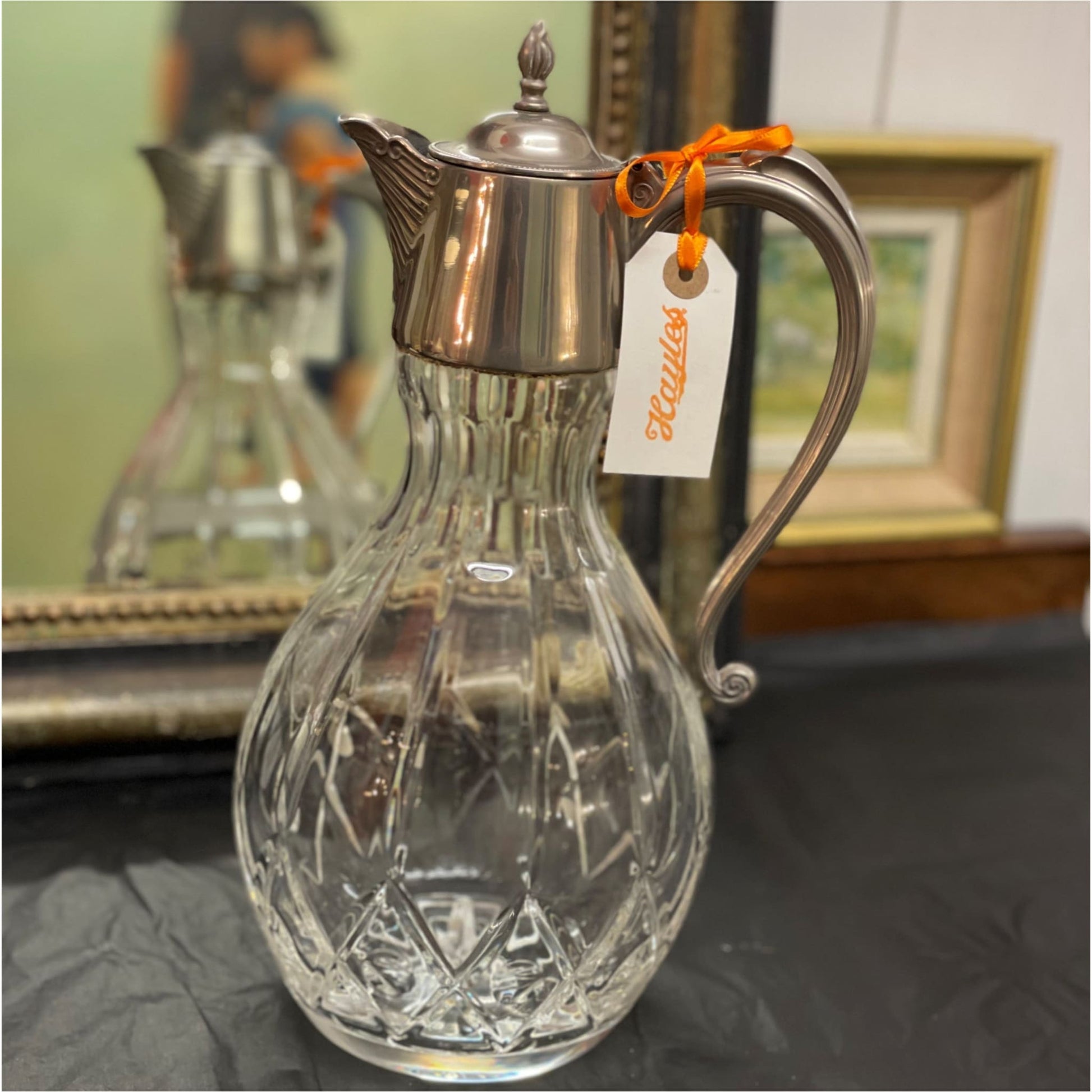 Cut Glass Claret Jug - Glass