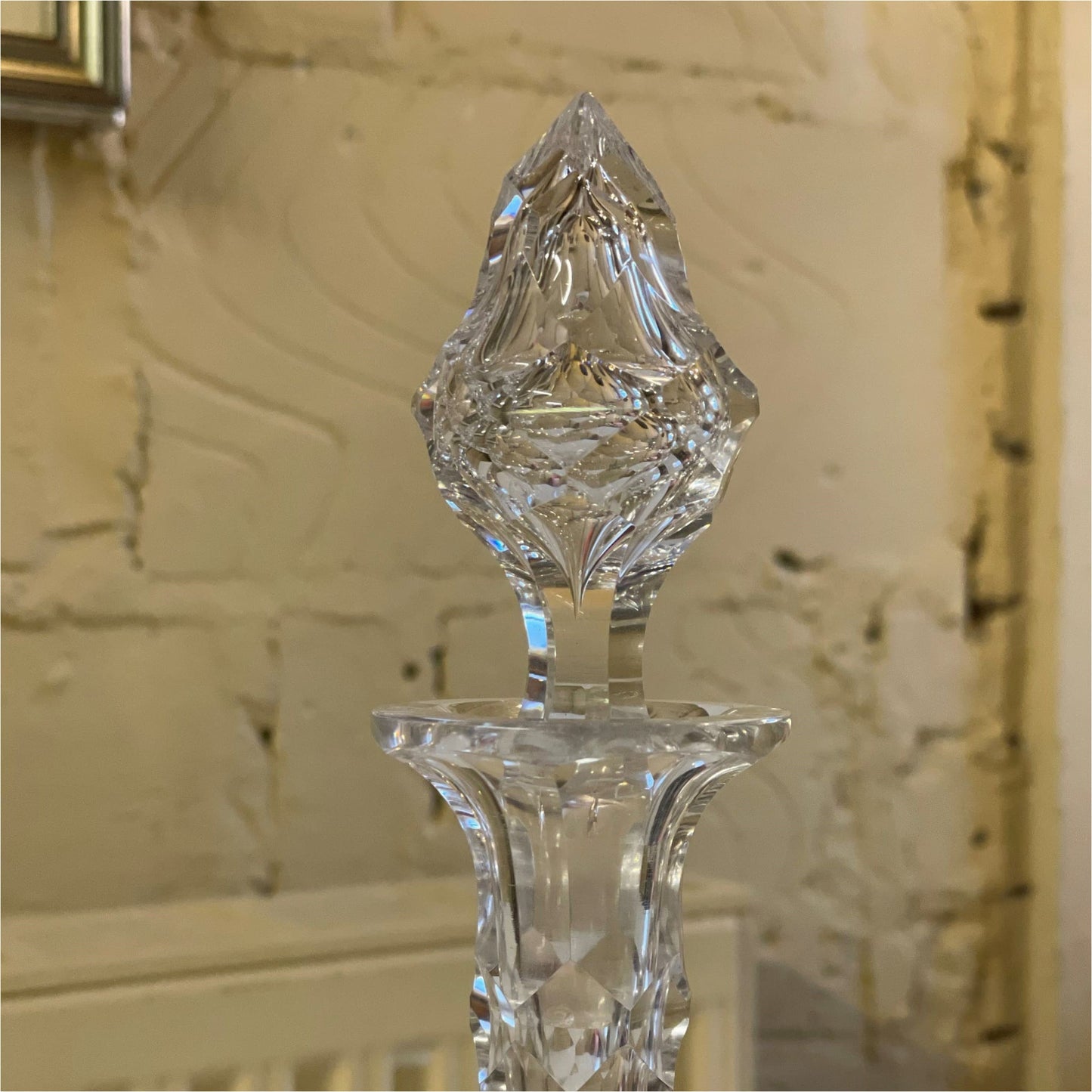 Cut Glass Crystal Decanter - Glass