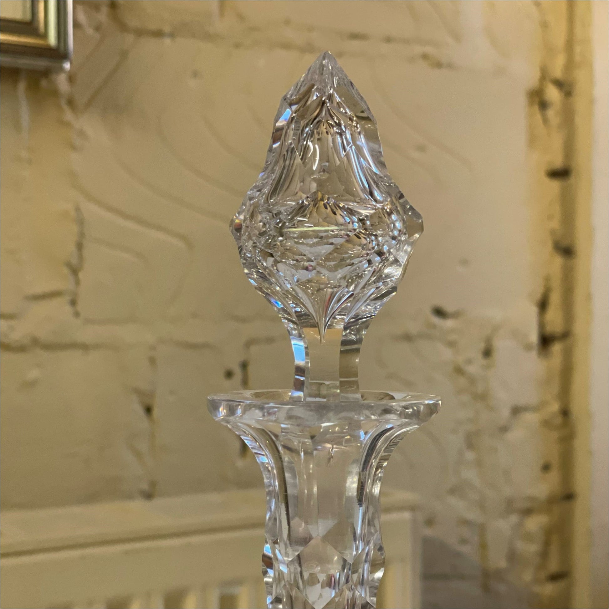 Cut Glass Crystal Decanter - Glass